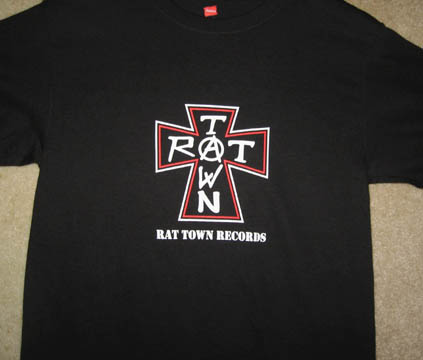 RAT TOWN RECORDS "T-Shirt" Cross Design (X-Large)